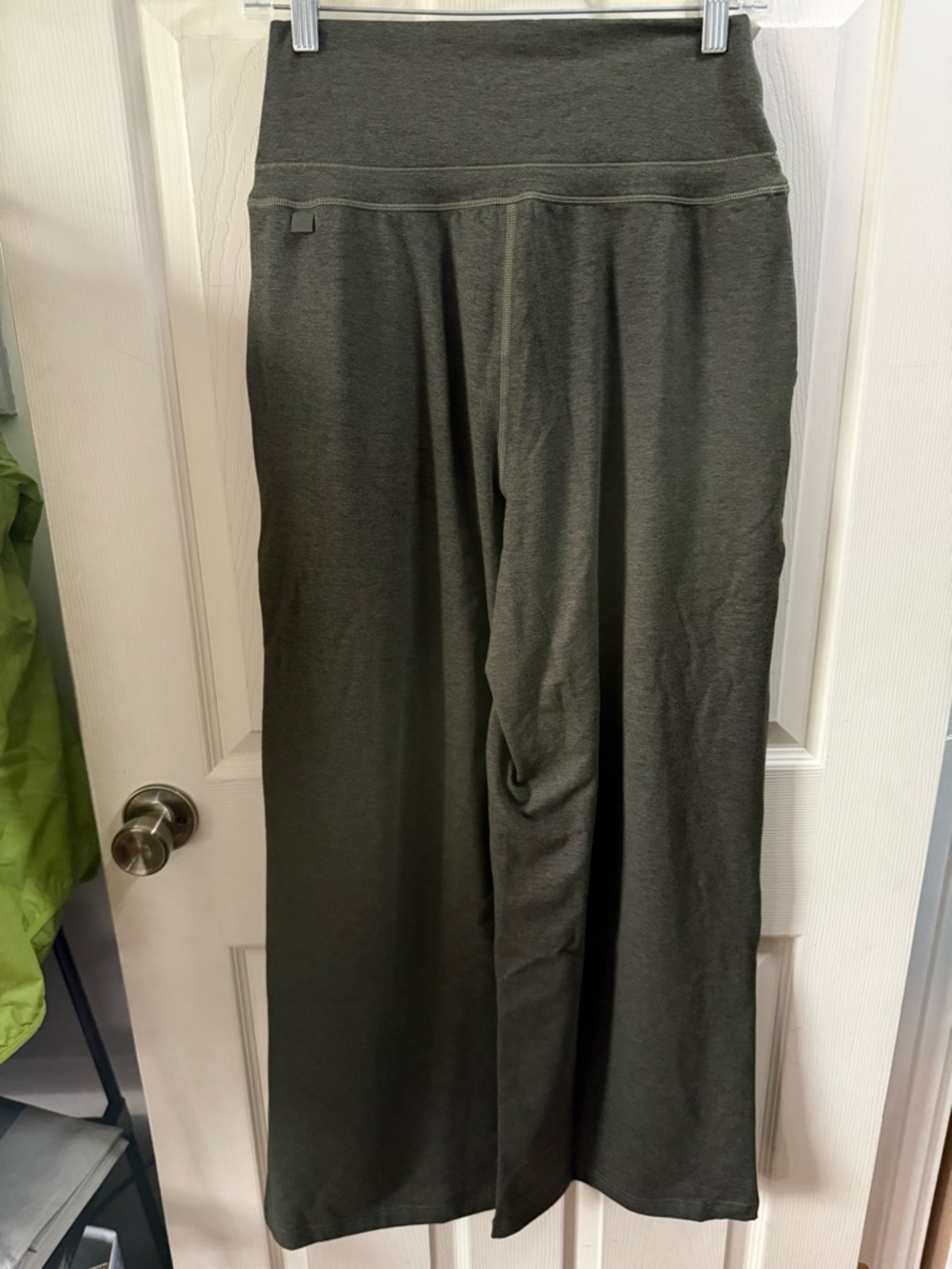 Halara High Waist Wide Leg Drawstring Athleisure Pants - Olive Green Sz S NEW - Picture 5 of 10